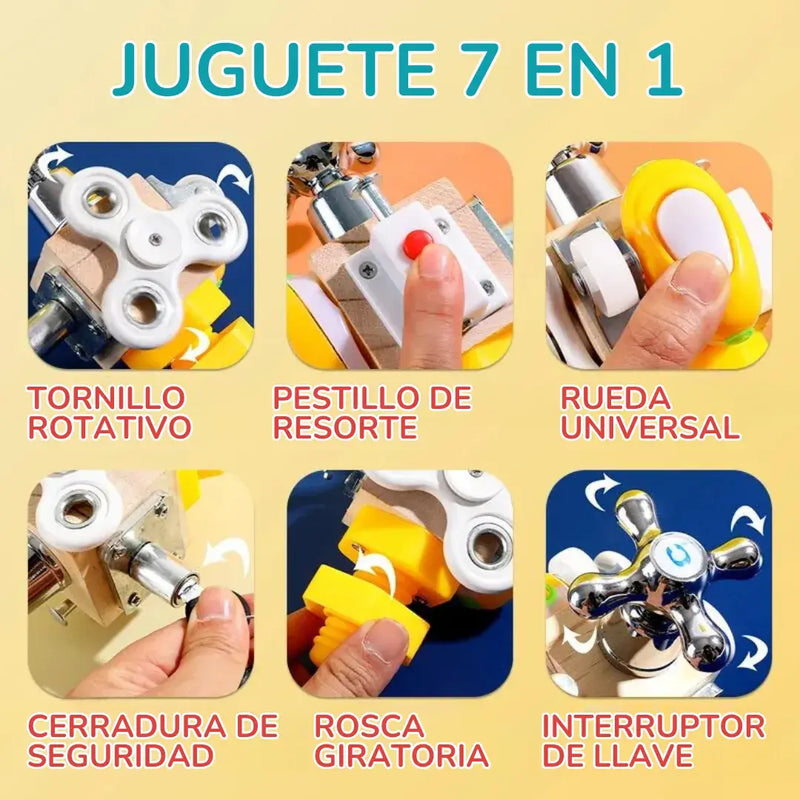 Juguete Interactivo Montessori - BlokSens para Estimulación Sensorial