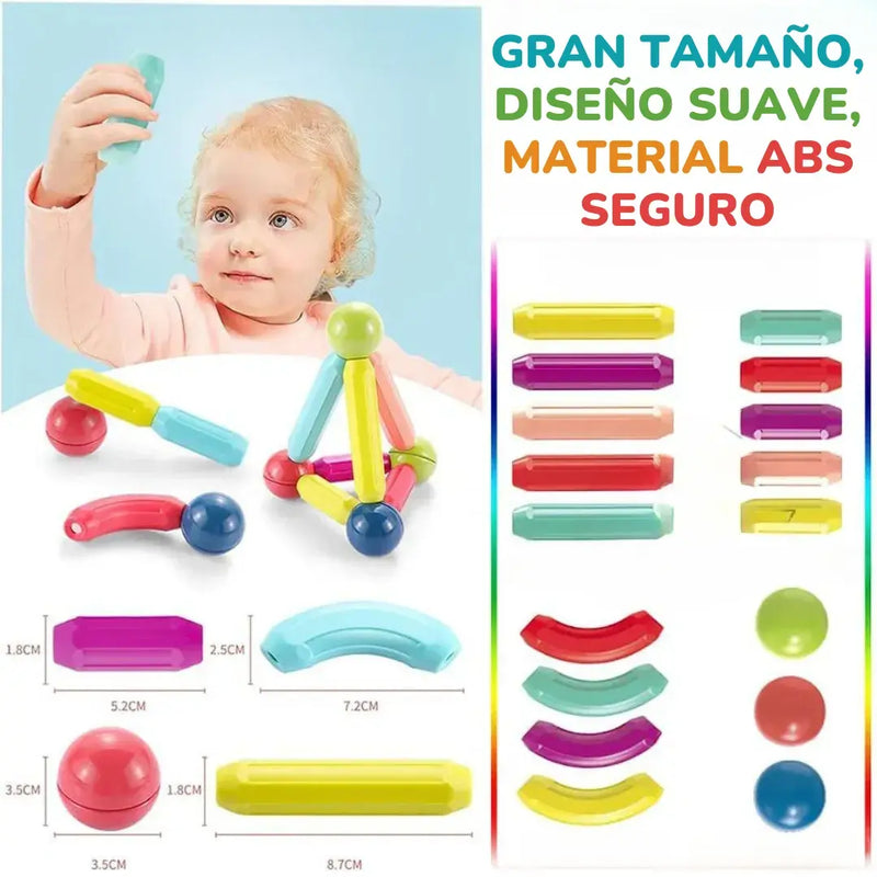 Kit Magnético de Construcción - Creatividad y Desarrollo Infantil